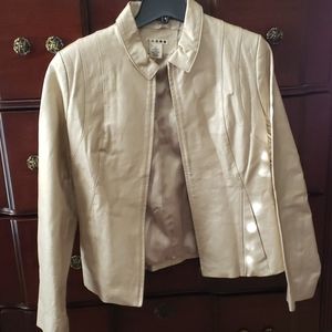 Gold leather jacket